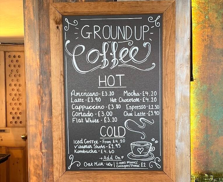 Menu at the Landgate